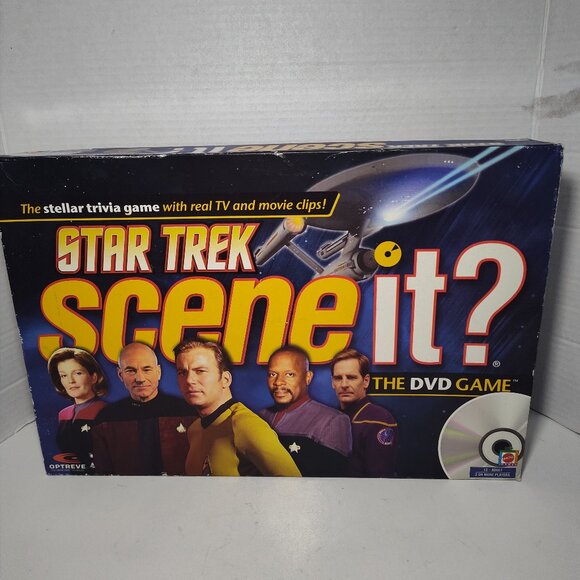 Star Trek Scene It The DVD Game Mattel Trivia Board Game 2008 All Series- Unused - Picture 1 of 8